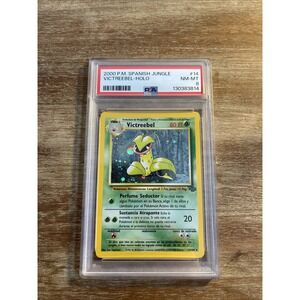 PSA 8 Spanish Victreebel 2000 Jungle 14/64 Holo Pokemon Card